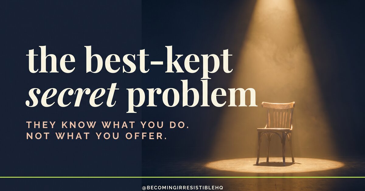 Secret Problem How to Promote Your Business Without Feeling Salesy | Becoming Irresistible